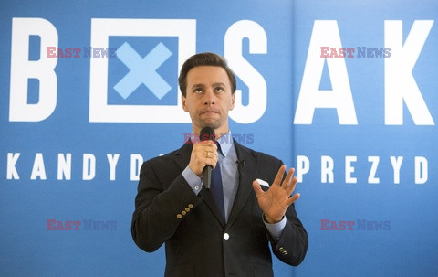 Kandydat na prezydenta Krzysztof Bosak w Łomży