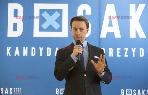 Kandydat na prezydenta Krzysztof Bosak w Łomży