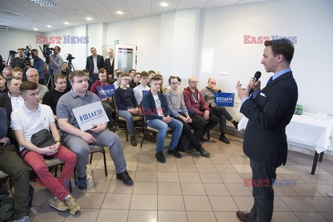 Kandydat na prezydenta Krzysztof Bosak w Łomży