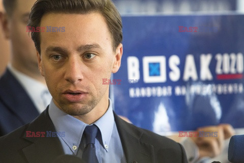 Kandydat na prezydenta Krzysztof Bosak w Łomży
