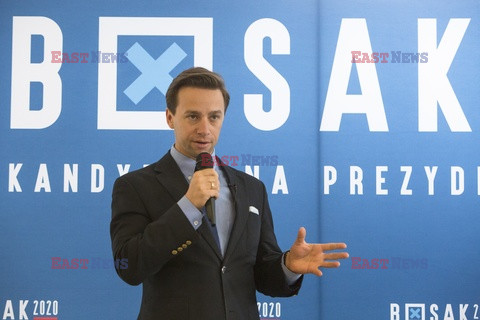 Kandydat na prezydenta Krzysztof Bosak w Łomży
