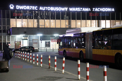 Dezynfekcja na Dworcu Autobusowym Warszawa Zachodnia