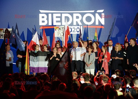 Finał kampani wyborczej Roberta Biedronia