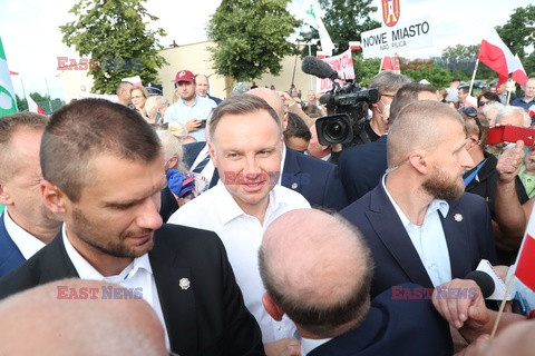 Andrzej Duda odwiedził miejscowość Odrzywół