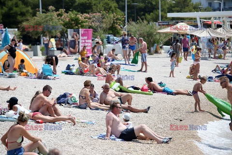 Rozgrzane słońcem plaże Chorwacji