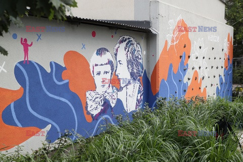 Mural Wandy Lurie - warszawskiej Niobe