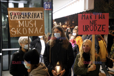 Protesty Strajku Kobiet po wyroku TK ws. aborcji
