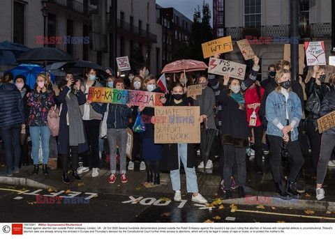 Protest po wyroku TK ws. aborcji w Londynie