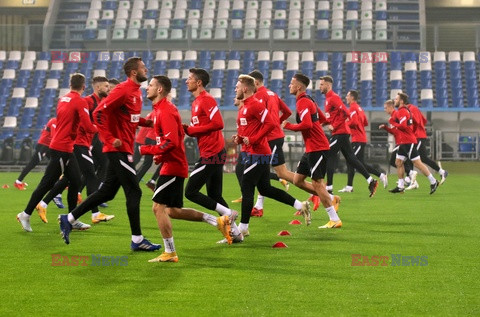 Trening reprezentacji Polski przed meczem z Włochami