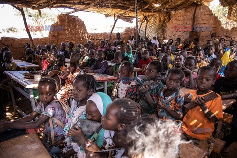 Szkoła dla uchodźców wewnętrznych w Burkina Faso - AFP