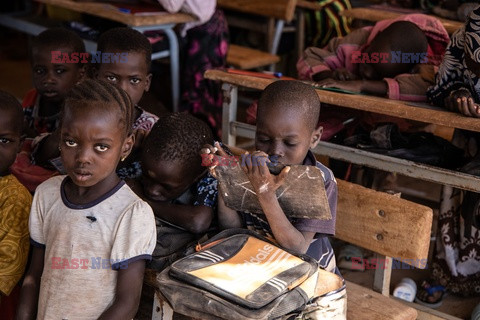 Szkoła dla uchodźców wewnętrznych w Burkina Faso - AFP