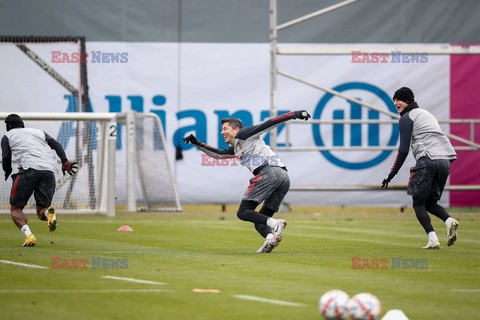 Lewandowski na treningu Bayernu
