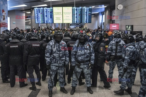Aleksiej Nawalny zatrzymany na lotnisku w Moskwie