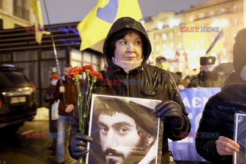 Marsz pamięci pierwszych poległych w czasie Euromajdanu w Ukrainie