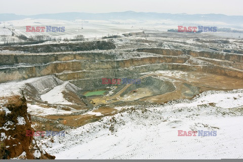 Odkrywkowa kopalnia magnezytu na Dolnym Śląsku