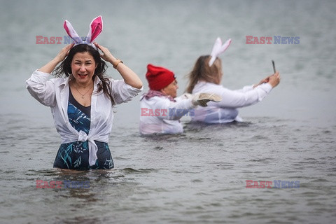Wielkanocna kąpiel morsów w Gdańsku