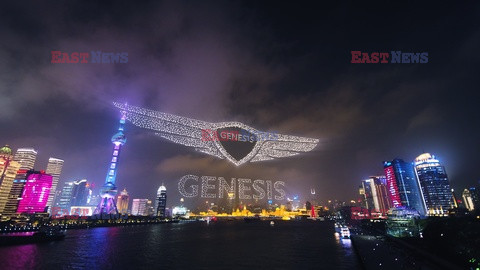 Dronowy pokaz nowego auta marki Genesis