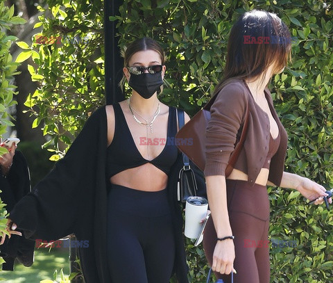 Kendall Jenner i Hailey Bieber razem na treningu