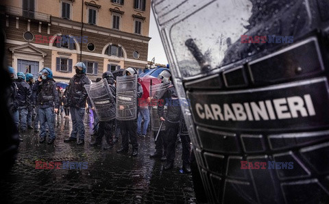 Protest włoskich przedsiębiorców