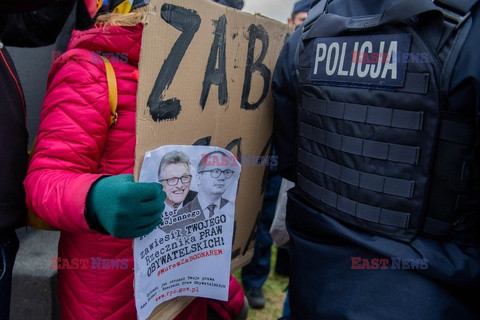 Protest przed wizytą Mateusza Morawieckiego w Gdańsku