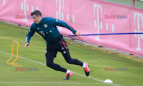 Robert Lewandowski trenuje na obiektach Bayernu