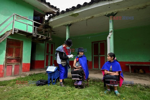 Szczepienia w kolumbijskim rezerwacie Guambia - AFP