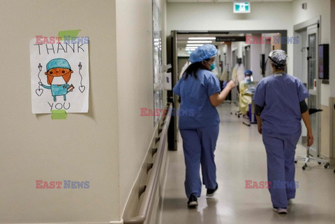 Szpital kowidowy w Toronto - AFP