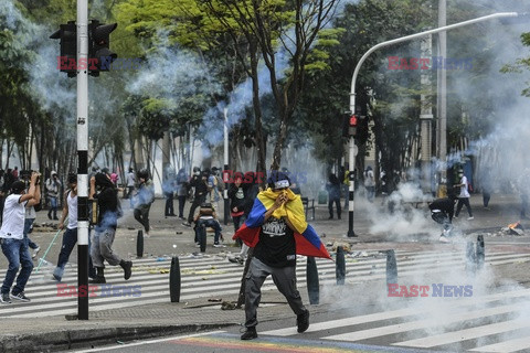 Antyrządowe protesty w Kolumbii