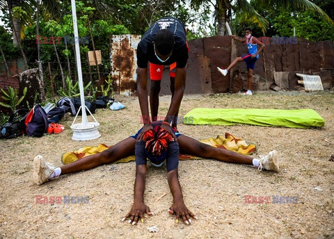 Domowy trening kubańskich sportowców - AFP
