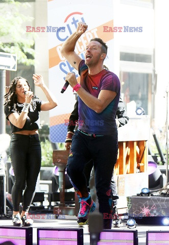 Koncert Coldplay na Rockefeller Plaza