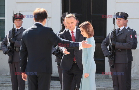 Wizyta prezydent Mołdawii Mai Sandu w Polsce