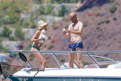 Zinedine Zidane z żoną na jachcie