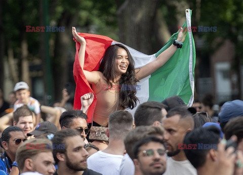 Włoscy kibice świętują zdobycie mistrzostwa Europy