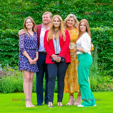 Tradycyjna letnia sesja holenderskiej rodziny królewskiej