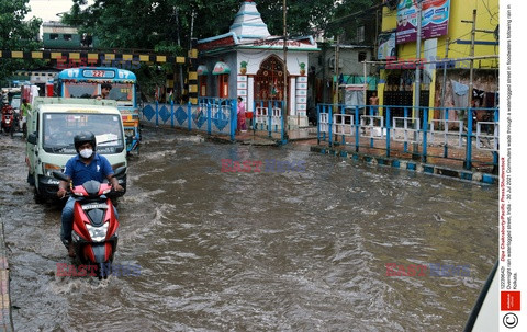 Ulewne deszcze w Indiach