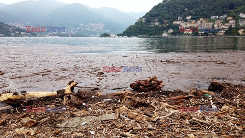 Zniszenia dookoła jeziora Como