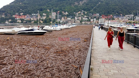 Zniszenia dookoła jeziora Como