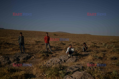 Afgańscy migranci na granicy Turcji i Iranu - AFP