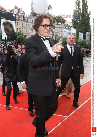 Johnny Depp na festiwalu w Karlovych Varach