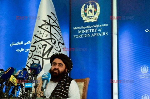 Konferencja prasowa ministra spraw zagranicznych Afganistanu