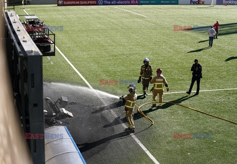 Pożar na stadionie w Andorze