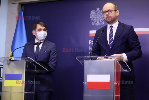 Konferencja prasowa wiceministrów spraw zagranicznych Polski i Ukrainy