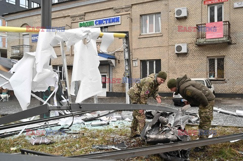 Wojna w Ukrainie - bombardowanie Kijowa