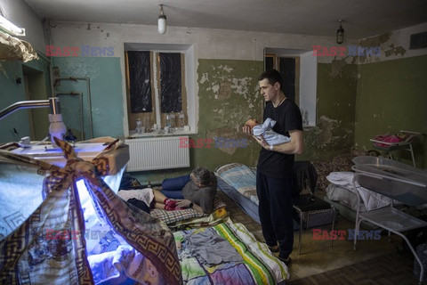 Wojna w Ukrainie - oddział położniczy w piwnicach szpitala