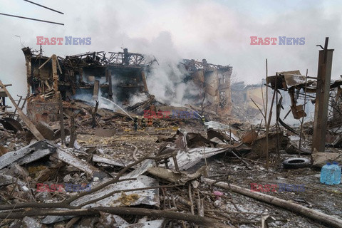 Wojna w Ukrainie - nalot na Dniepr