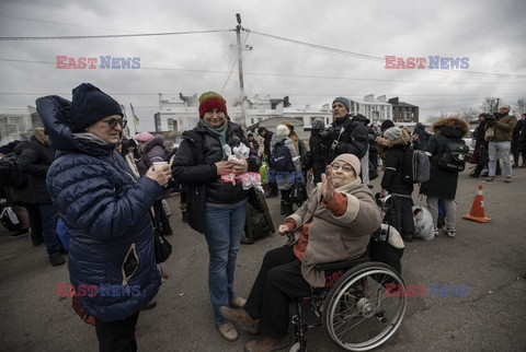 Wojna w Ukrainie - ewakuacja miasta Bucza