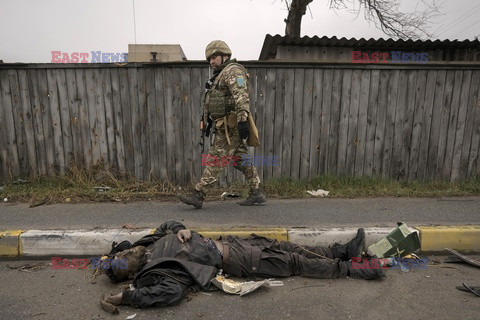 Wojna w Ukrainie - masakra cywilów w Buczy
