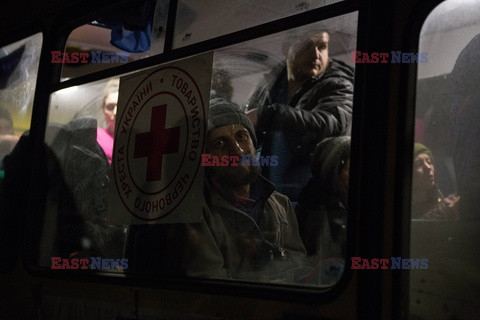 Wojna w Ukrainie - ewakuacja ludności cywilnej z terenów zajętych przez wojska rosyjskie