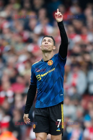 Christiano Ronaldo w czasie meczu Arsenal vs Manchester