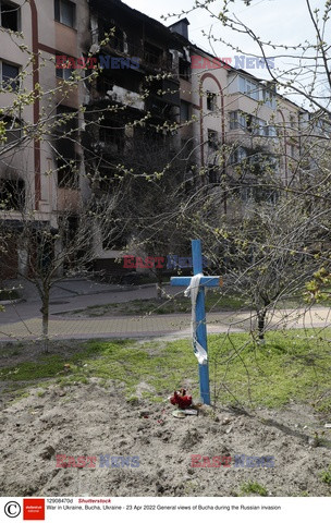 Wojna w Ukrainie - sytuacja w Buczy po wyjściu Rosjan